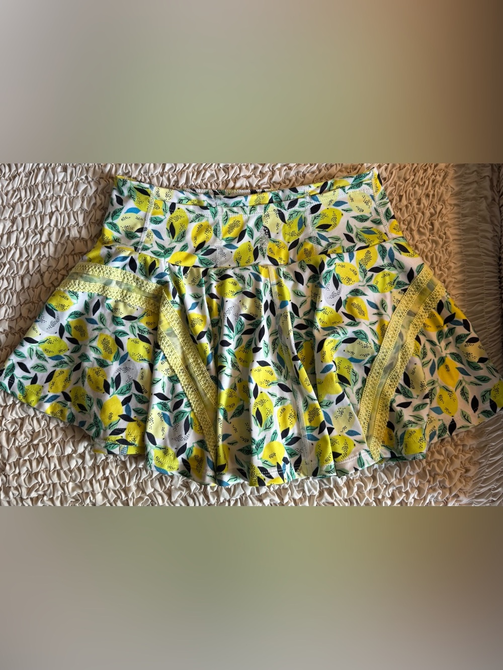 Free People Movement Pleats & Thank You Lemon Skort Womens Small